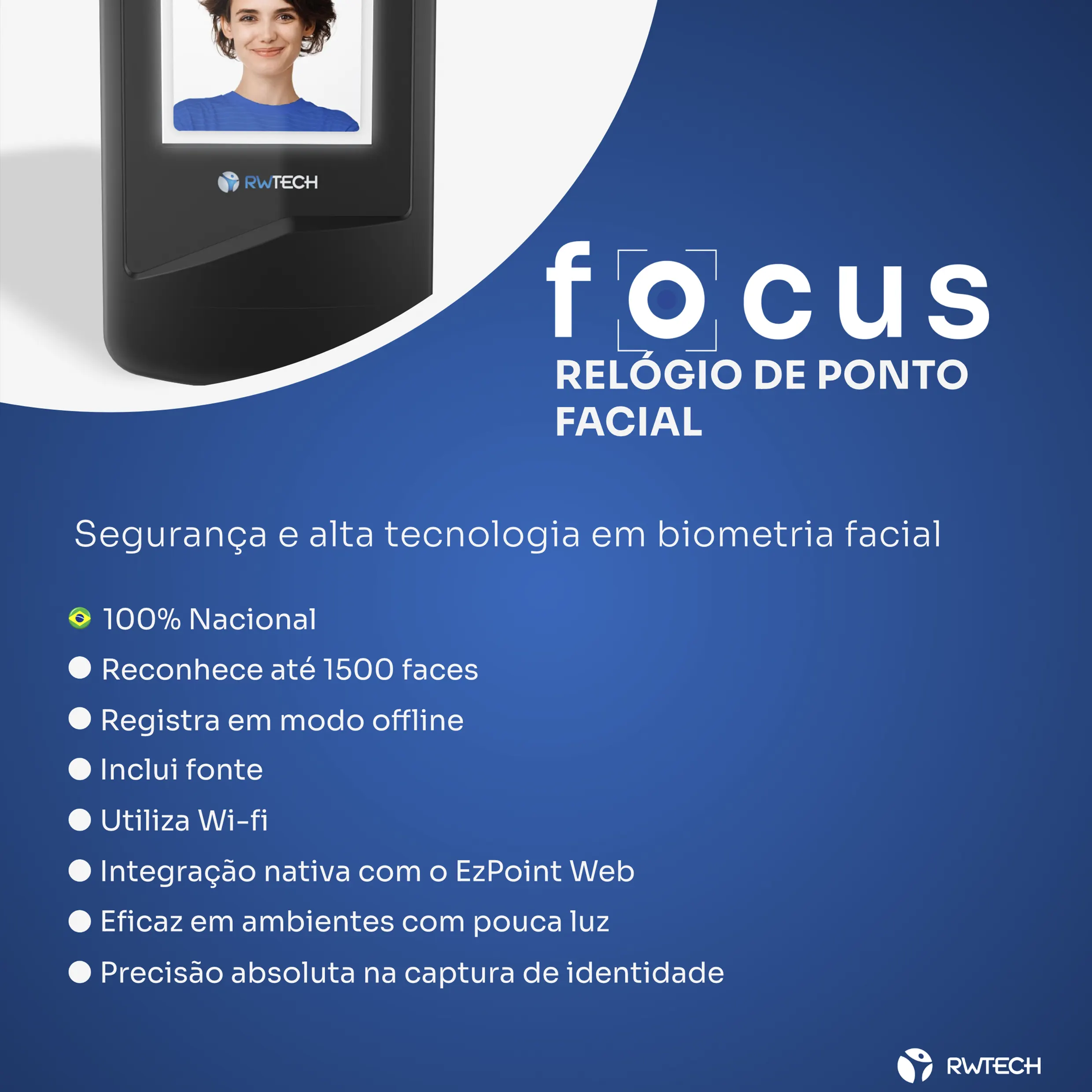 Relógio de Ponto Facial