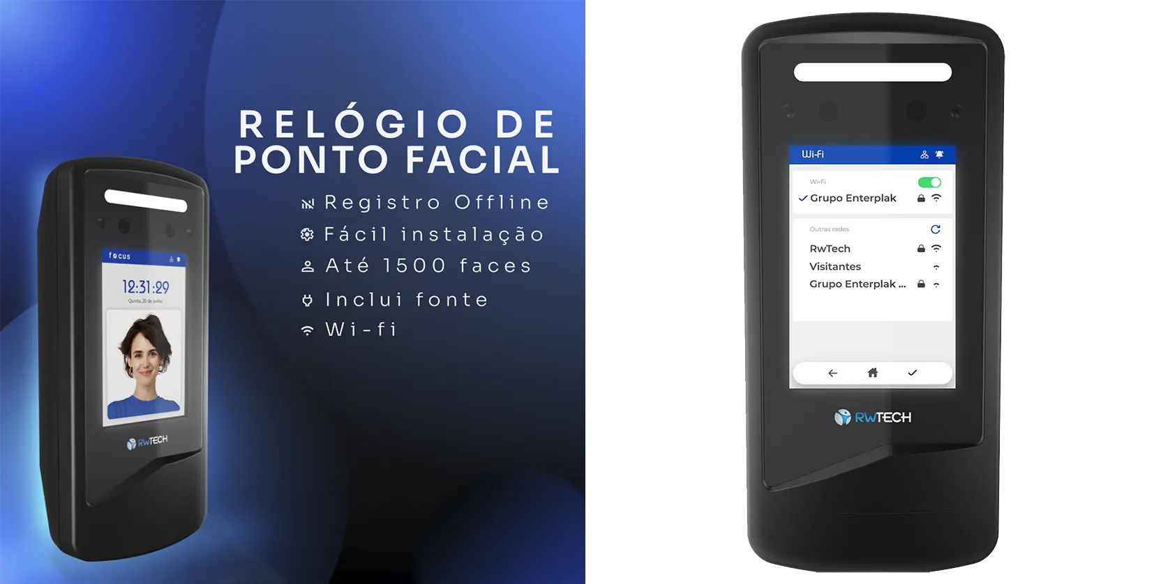 Relógio de Ponto Facial DURAXX